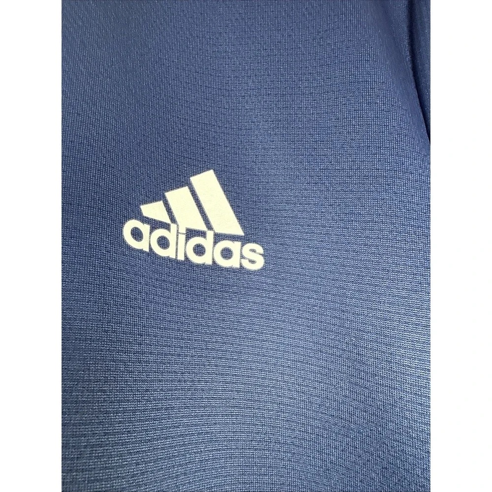 Adidas Mens Golf Polo Shirt Short Sleeve Logo Navy Blue Size XL